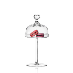 Crystalex stojan s poklopem Pâtisserie Secrète clear