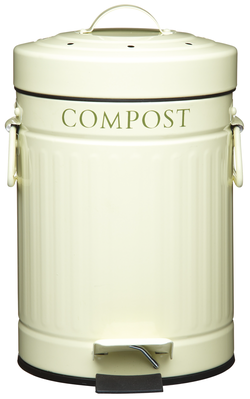 Plechový kompostér krémový Kitchen Craft