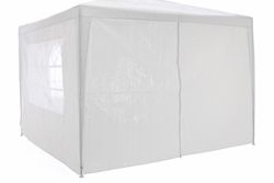 Garthen 40611 Zahradní párty stan klasický 3x3 + boční stěny - bílá
