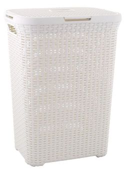 CURVER STYLE RATTAN 30459 Koš na prádlo 60 l krémový