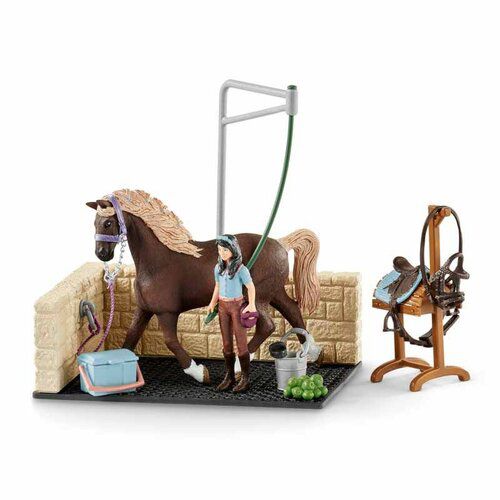 Schleich 42104 Mycí kout klubový s příslušenstvím, 24,5 x 19 x 6,6 cm