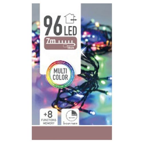 Světelný řetěz Twinkle multicolor, 96 LED