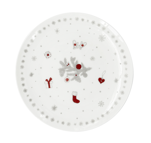 Vánoční dezertní talíř Luna Koleda ø 20,5cm