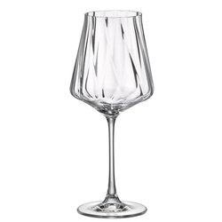 Crystal Bohemia Cettia optic sklenice na víno 600 ml 6 ks