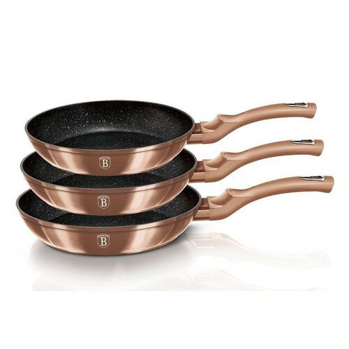 Berlinger Haus 3dílná sada pánví Rosegold Metallic Line