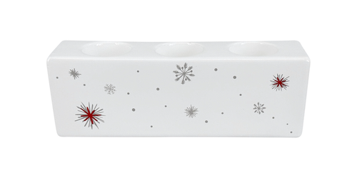 Svícen Quadro 3 Koleda (22x6x8cm)