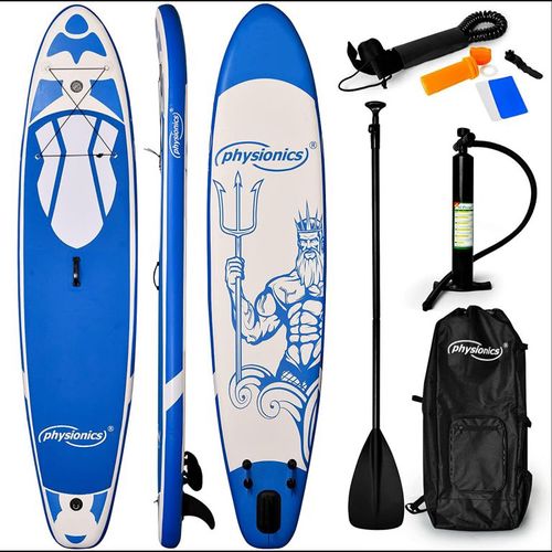 Physionics Nafukovací paddleboard, 320 x 80 x 15 cm, modrá