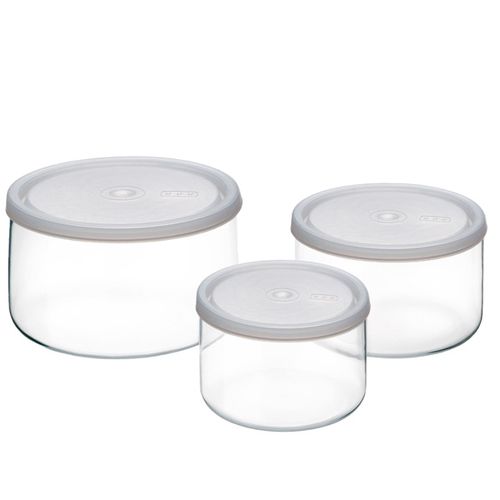 Simax Sada skleněných dóz na potraviny, 3ks