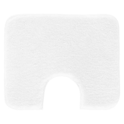 Melange WC předložka s výřezem, bílá, 50 x 60 cm