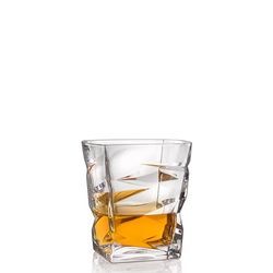 Crystal Bohemia ZIG ZAG sklenice na whisky 300 ml, 6 ks