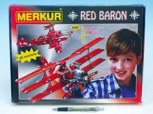 MERKUR Red Baron modelů 680ks v krabici 36x27cm