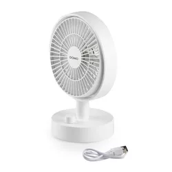 DOMO DO8151 stolní USB aku ventilátor s oscilací