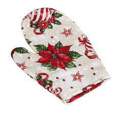 Vánoční chňapka ozdoby červené