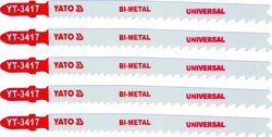 YATO List pilový do přímočaré pily 130 mm UNI TPI10-5 5 ks Bi-Metal