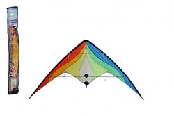 Drak létající nylon 160x80cm barevný v sáčku