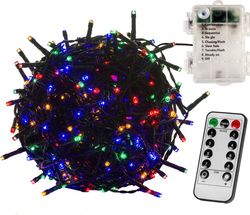 VOLTRONIC® 67903 Vánoční osvětlení 5 m - barevný 50 LED na BATERIE + ovladač