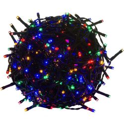 Voltronic 39463 Vánoční LED osvětlení 60 m - barevné 600 LED - zelený kabel