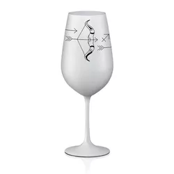 Crystalex sklenice Zvěrokruhy Střelec bílá 550 ml