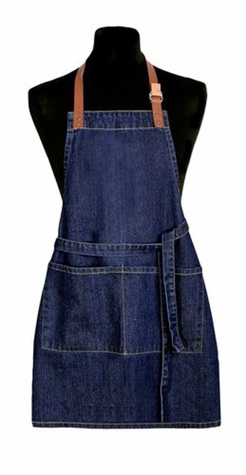 Forbyt Dětská zástěra Jeans tmavě modrá, 50 x 70 cm