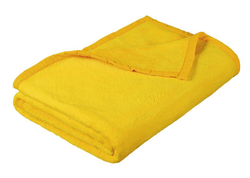 Dětská micro deka 100x150cm žlutá