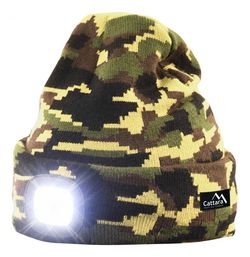 Cattara Čepice ARMY s LED svítilnou, USB nabíjení