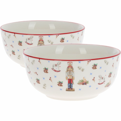 Sada 2 porcelánových misek Louskáček 500 ml