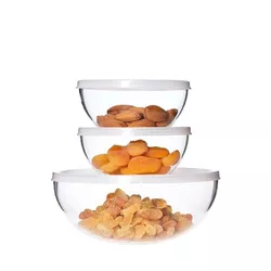 Trendglas Jena sada misek s víkem 3 ks