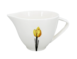 Porcelánová mléčenka Spring 150ml, žlutá/černá