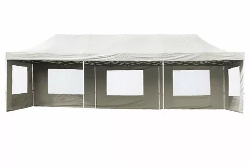 Garthen PROFI 406 Zahradní skládací párty stan - bílá 3 x 9 m