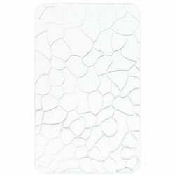 VOPI Koupelnová předložka s paměťovou pěnou Kameny bílá, 40 x 50 cm