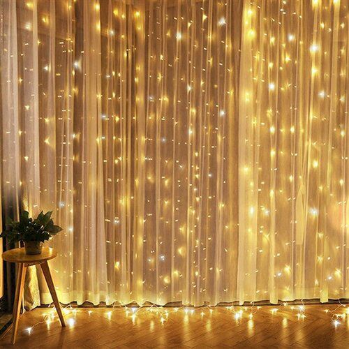 Solight Okenní vánoční závěs, 240 mini LED, 1,2 x 1,2 m, s časovačem